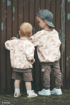 Preview: French Terry Pond Life Otter auf Creme by Christiane Zielinski von Swafing